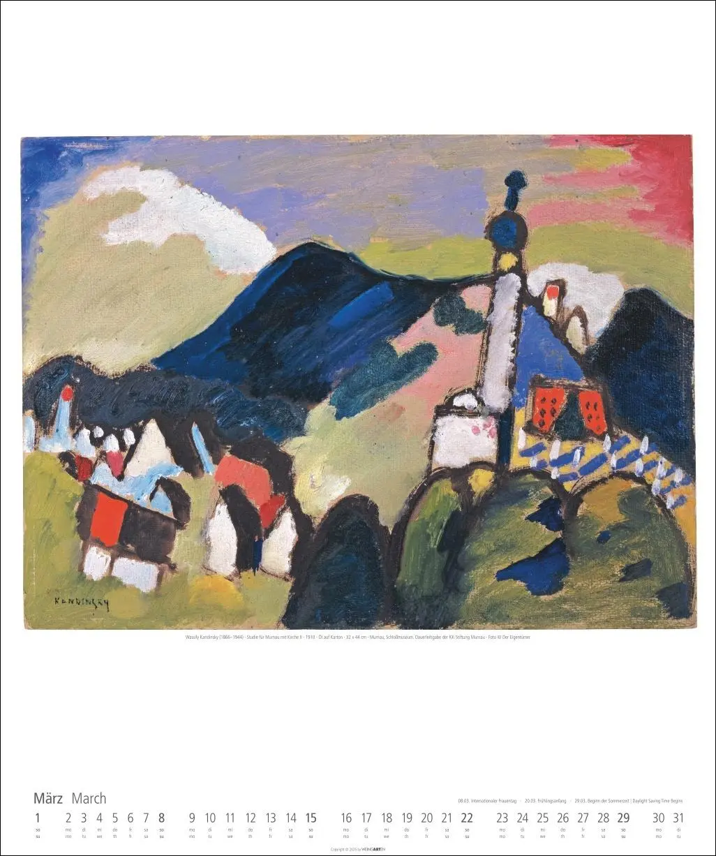 Bild: 9783839901717 | Der Blaue Reiter Kalender 2026 | Kandinsky | Kalender | Spiralbindung