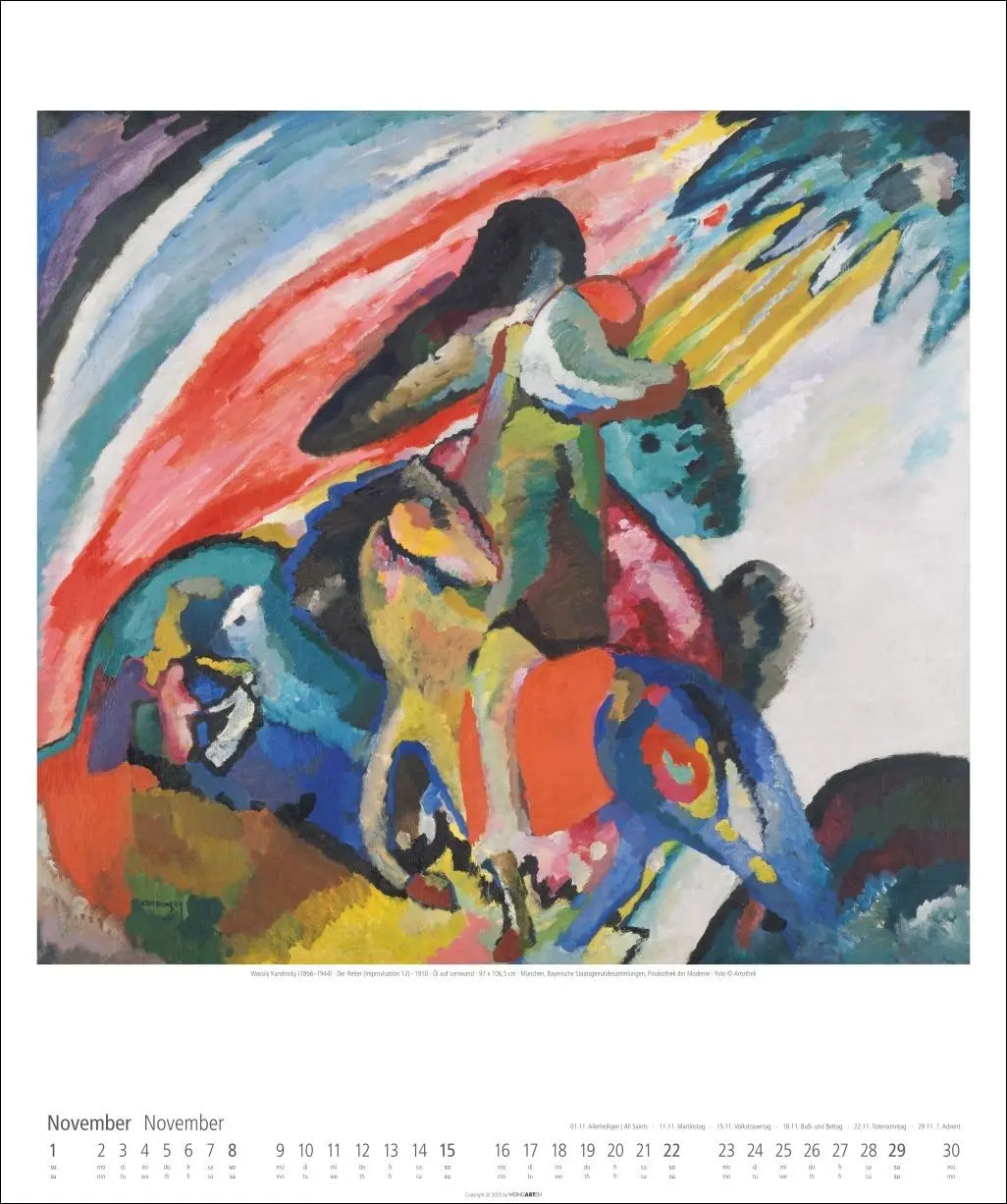 Bild: 9783839901717 | Der Blaue Reiter Kalender 2026 | Kandinsky | Kalender | Spiralbindung