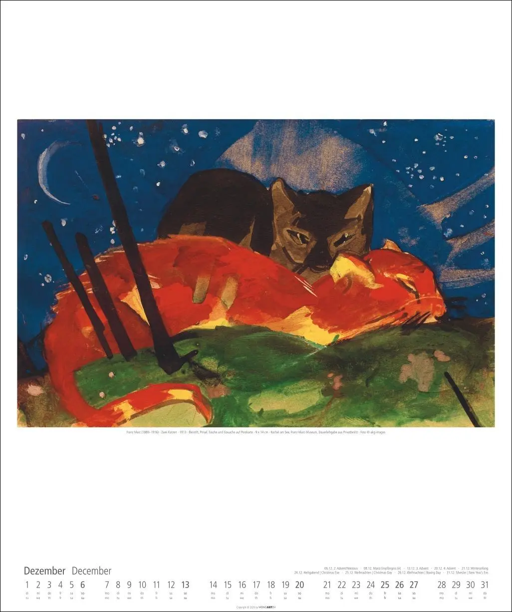 Bild: 9783839901717 | Der Blaue Reiter Kalender 2026 | Kandinsky | Kalender | Spiralbindung