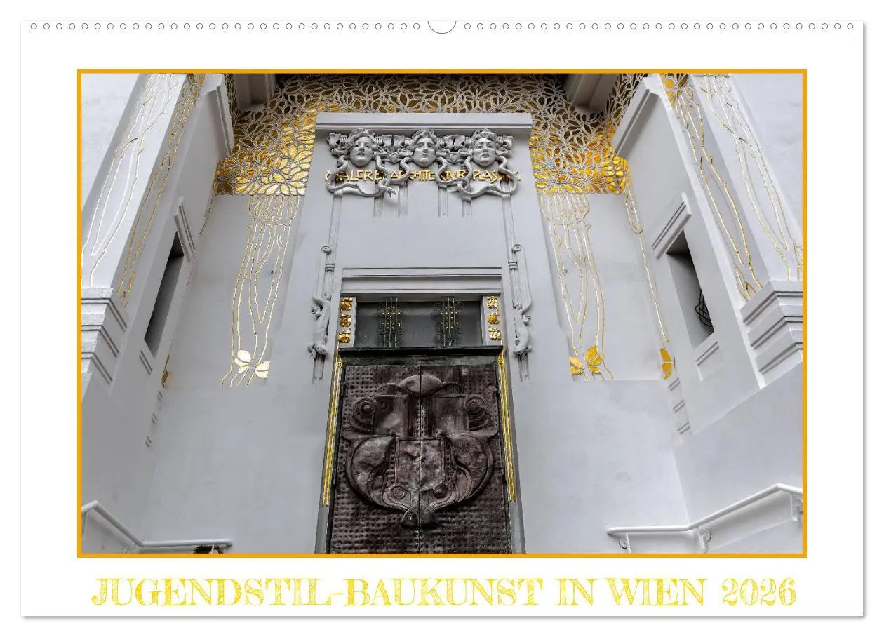 Cover: 9783457821817 | Jugendstil-Baukunst in Wien (Wandkalender 2026 DIN A2 quer),...