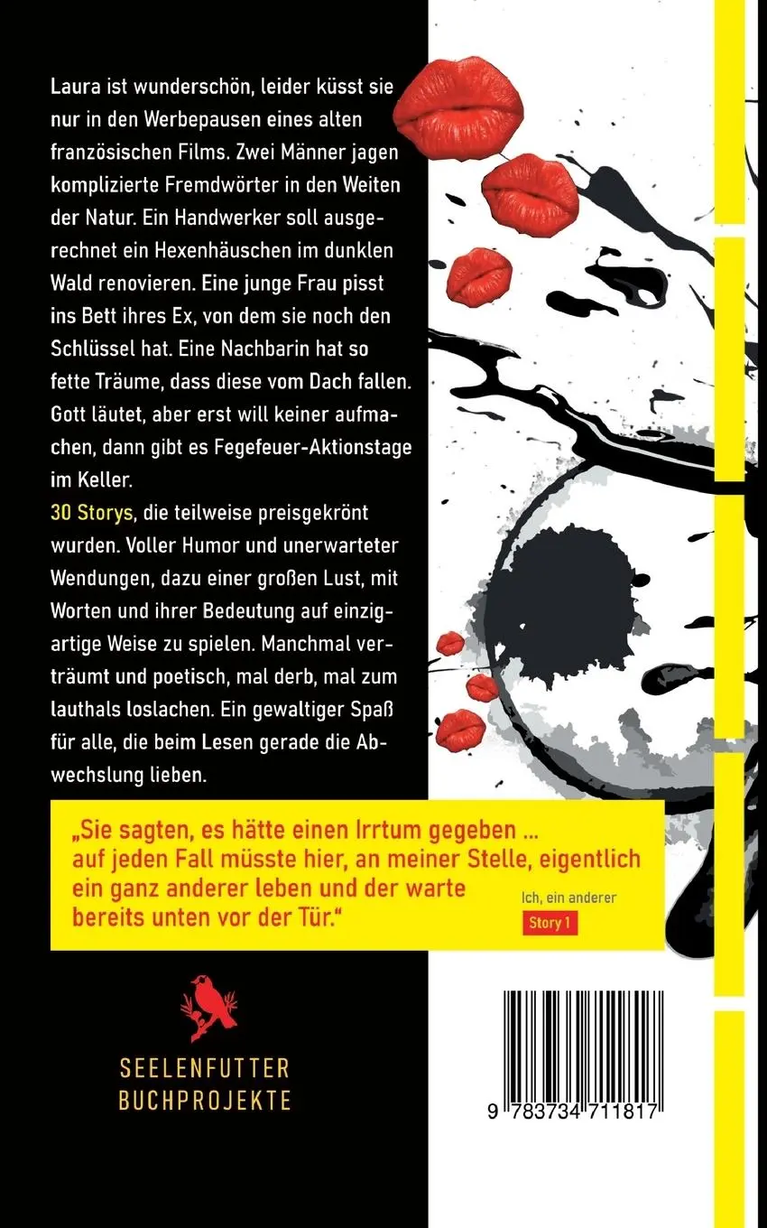 Rückseite: 9783734711817 | Küss mich in der Werbepause | 30 Storys | Andreas Kurz | Taschenbuch