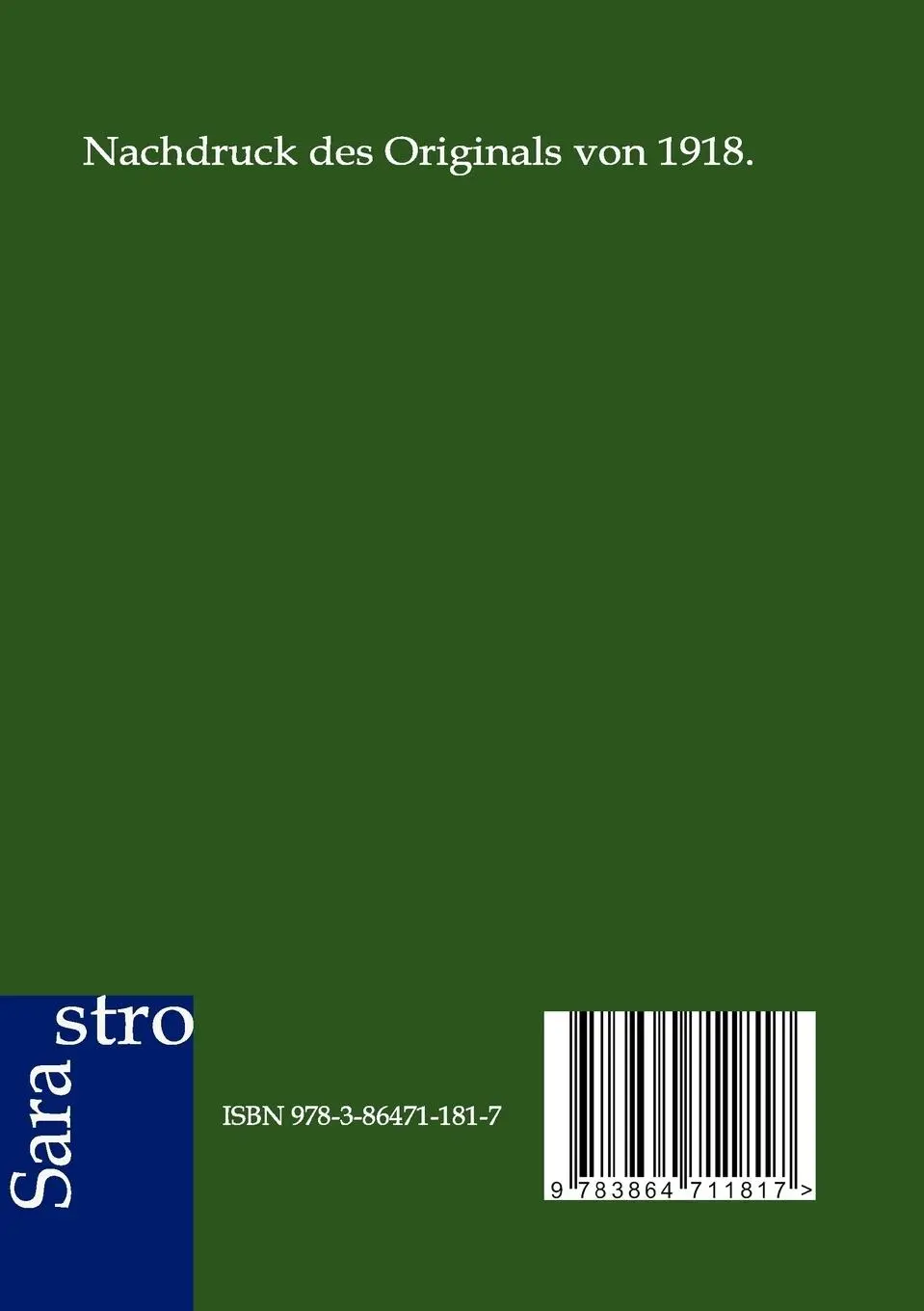 Rückseite: 9783864711817 | Goethes Leben im Garten am Stern | Wilhelm Bode | Taschenbuch | 420 S.