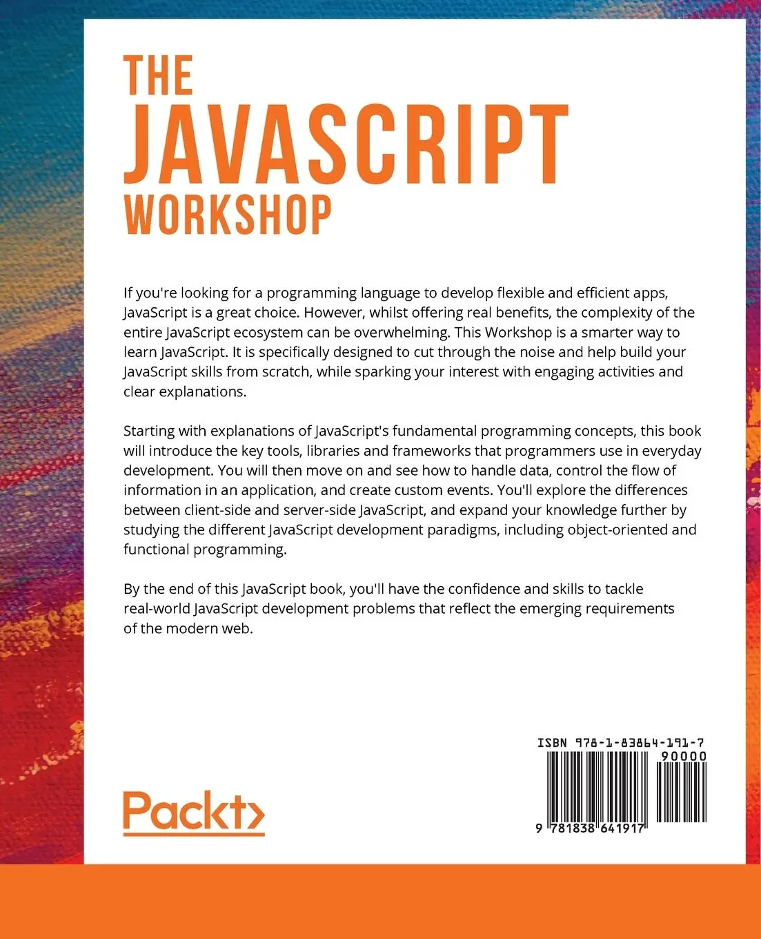 Rückseite: 9781838641917 | The JavaScript Workshop | Joseph Labrecque (u. a.) | Taschenbuch