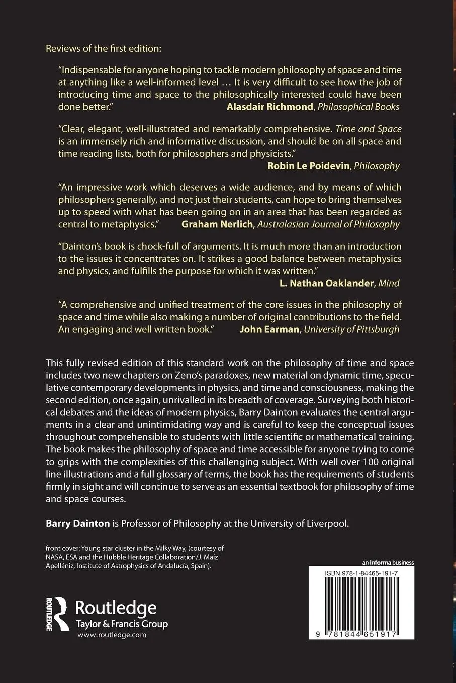 Rückseite: 9781844651917 | Time and Space | Barry Dainton | Taschenbuch | Englisch | 2010