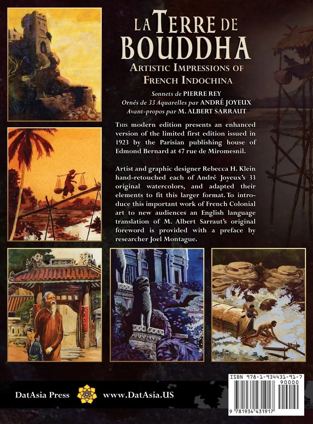 Rückseite: 9781934431917 | La Terre de Bouddha - Artistic Impressions of French Indochina | Rey