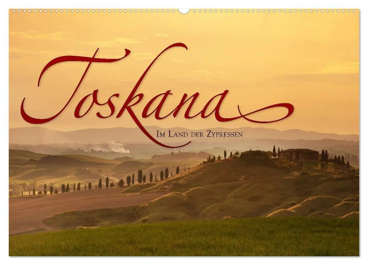 Cover: 9783594121917 | TOSKANA Im Land der Zypressen (Wandkalender 2027 DIN A2 quer),...