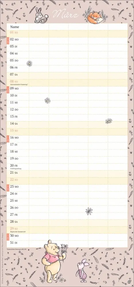 Bild: 9783756411917 | Winnie Puuh Familienplaner 2026 | Heye | Kalender | Spiralbindung
