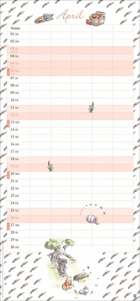 Bild: 9783756411917 | Winnie Puuh Familienplaner 2026 | Heye | Kalender | Spiralbindung