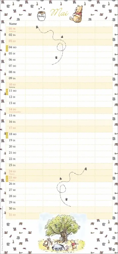 Bild: 9783756411917 | Winnie Puuh Familienplaner 2026 | Heye | Kalender | Spiralbindung