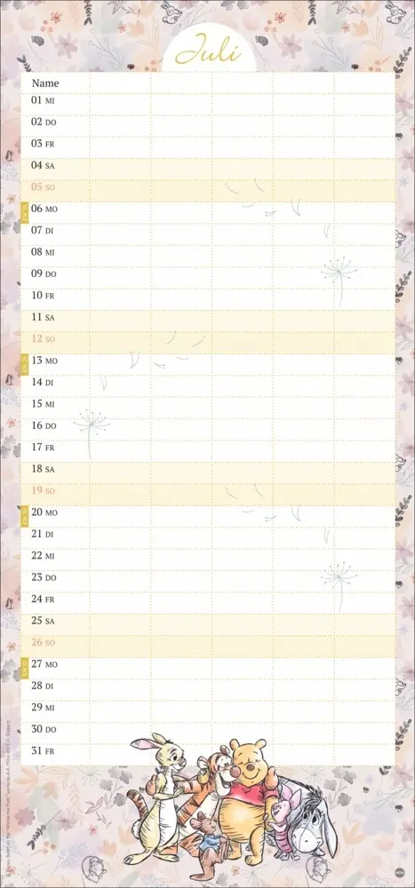 Bild: 9783756411917 | Winnie Puuh Familienplaner 2026 | Heye | Kalender | Spiralbindung