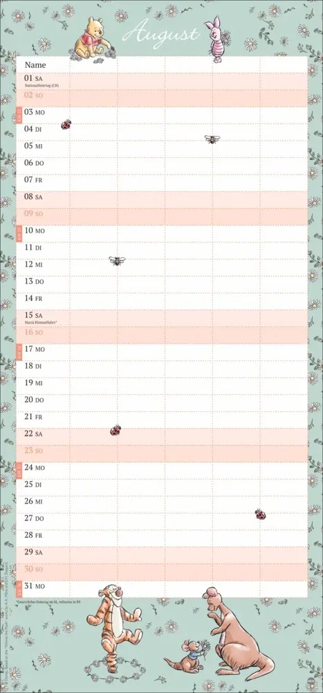 Bild: 9783756411917 | Winnie Puuh Familienplaner 2026 | Heye | Kalender | Spiralbindung