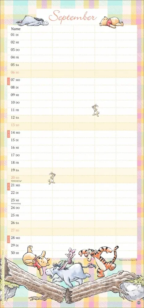 Bild: 9783756411917 | Winnie Puuh Familienplaner 2026 | Heye | Kalender | Spiralbindung