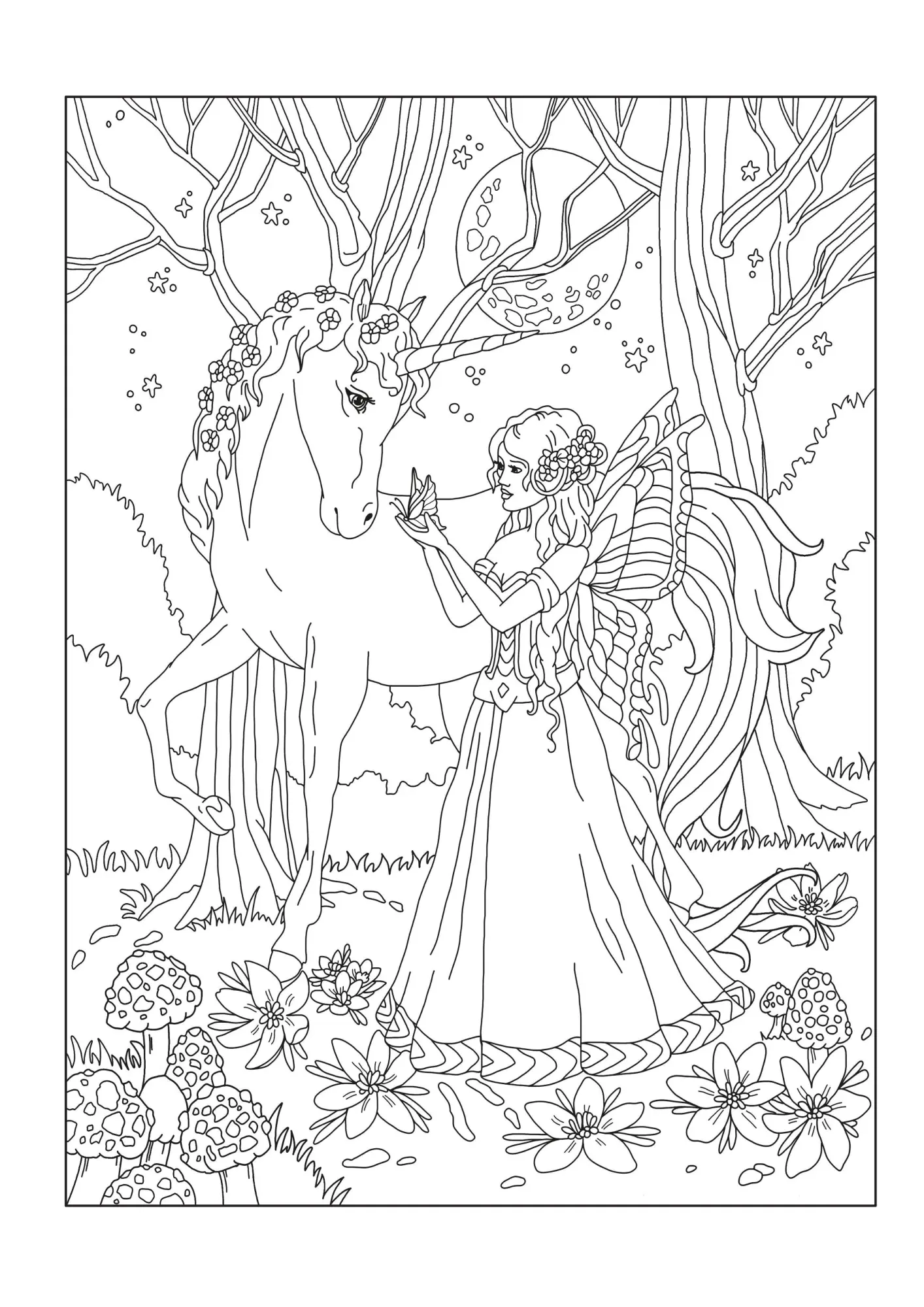Bild: 9783986571917 | Einhorn Malbuch für Mädchen ab 6 Jahren | Josef Mickey Müller | Buch