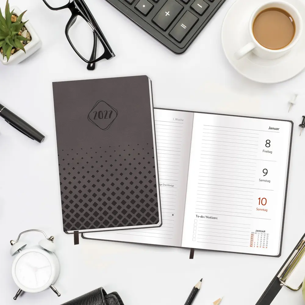 Bild: 4251901512017 | TRÖTSCH - Taschenkalender A6 Soft Touch Anthrazit 2027 | Co.KG | 2027