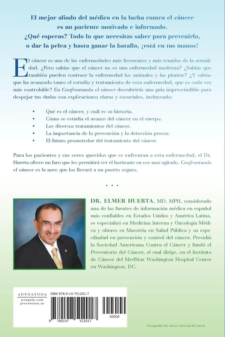 Rückseite: 9780147512017 | Confrontando El Cancer | Elmer Huerta | Taschenbuch | Spanisch | 2014