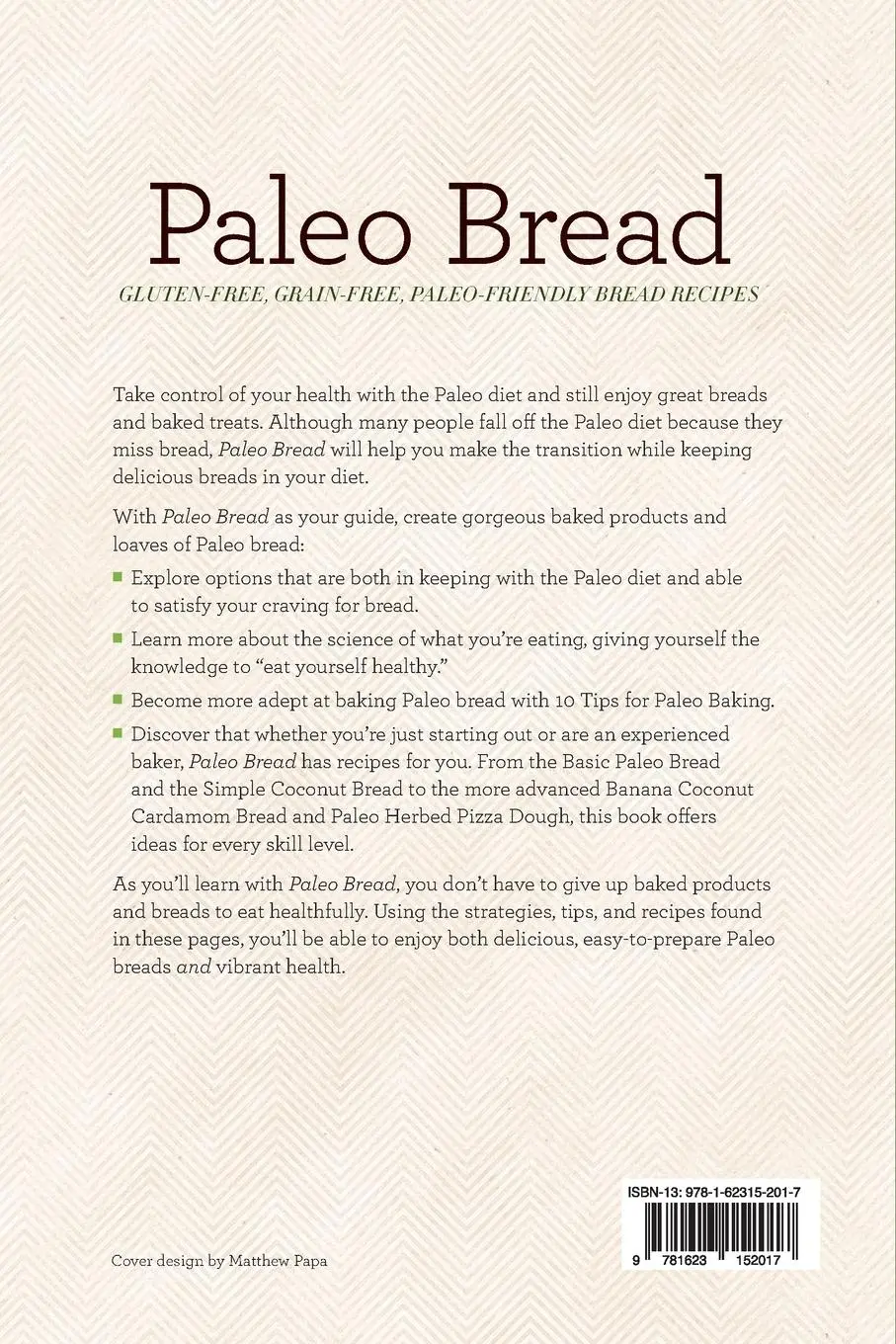 Rückseite: 9781623152017 | Paleo Bread | Gluten-Free, Grain-Free, Paleo-Friendly Bread Recipes