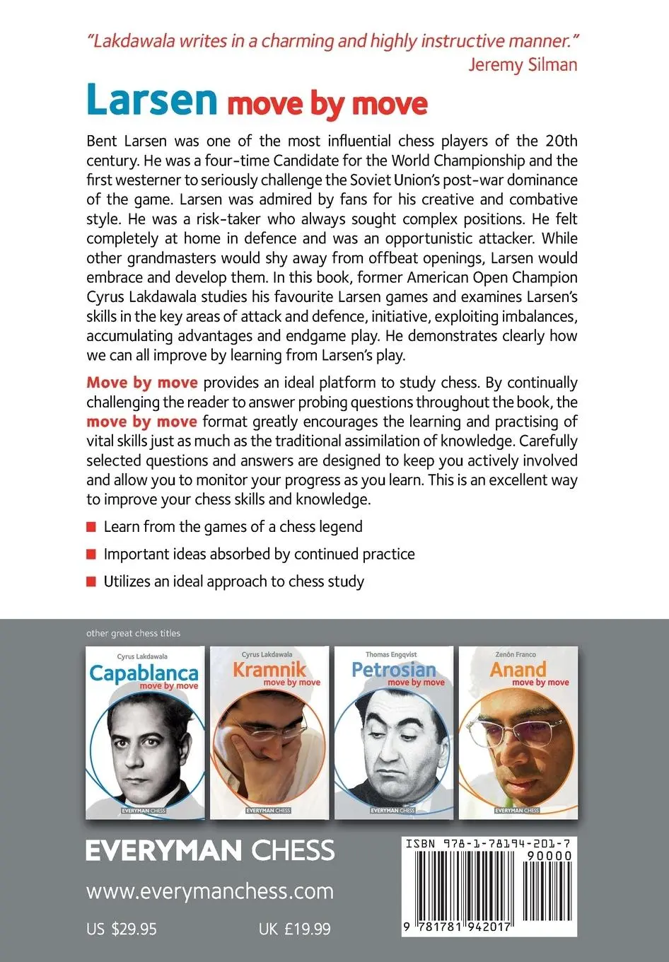 Rückseite: 9781781942017 | Larsen | Move by Move | Cyrus Lakdawala | Taschenbuch | Englisch
