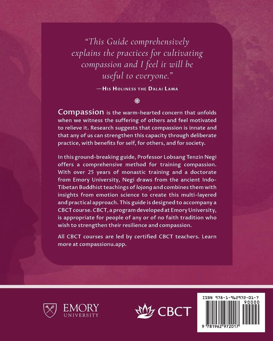 Rückseite: 9781962972017 | Training Compassion | The Official Guide to CBCT® | Negi (u. a.)