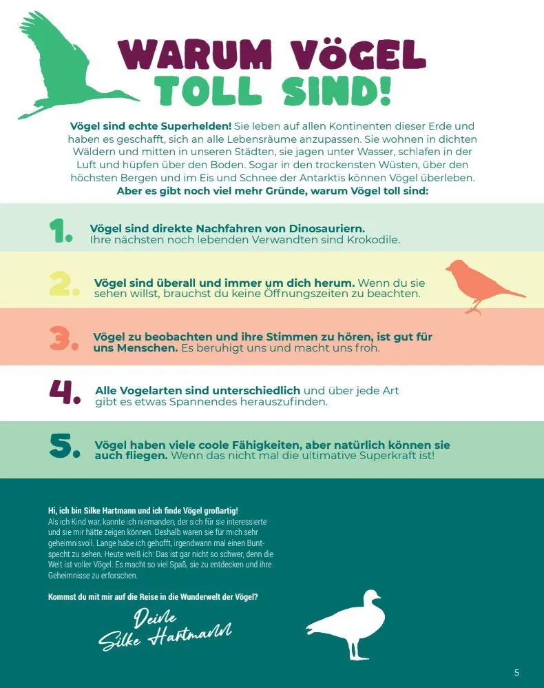 Bild: 9782970172017 | Birding - Entdecke die Wunderwelt der Vögel. | Silke Hartmann | Buch