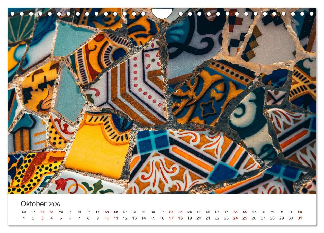 Bild: 9783457562017 | Kunstvolle Mosaike (Wandkalender 2026 DIN A4 quer), CALVENDO...