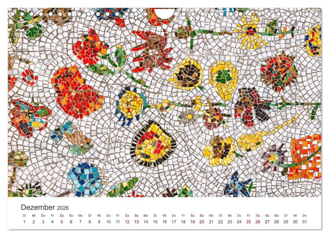 Bild: 9783457562017 | Kunstvolle Mosaike (Wandkalender 2026 DIN A4 quer), CALVENDO...