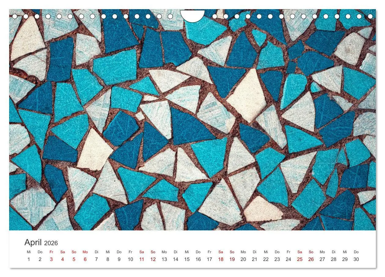 Bild: 9783457562017 | Kunstvolle Mosaike (Wandkalender 2026 DIN A4 quer), CALVENDO...