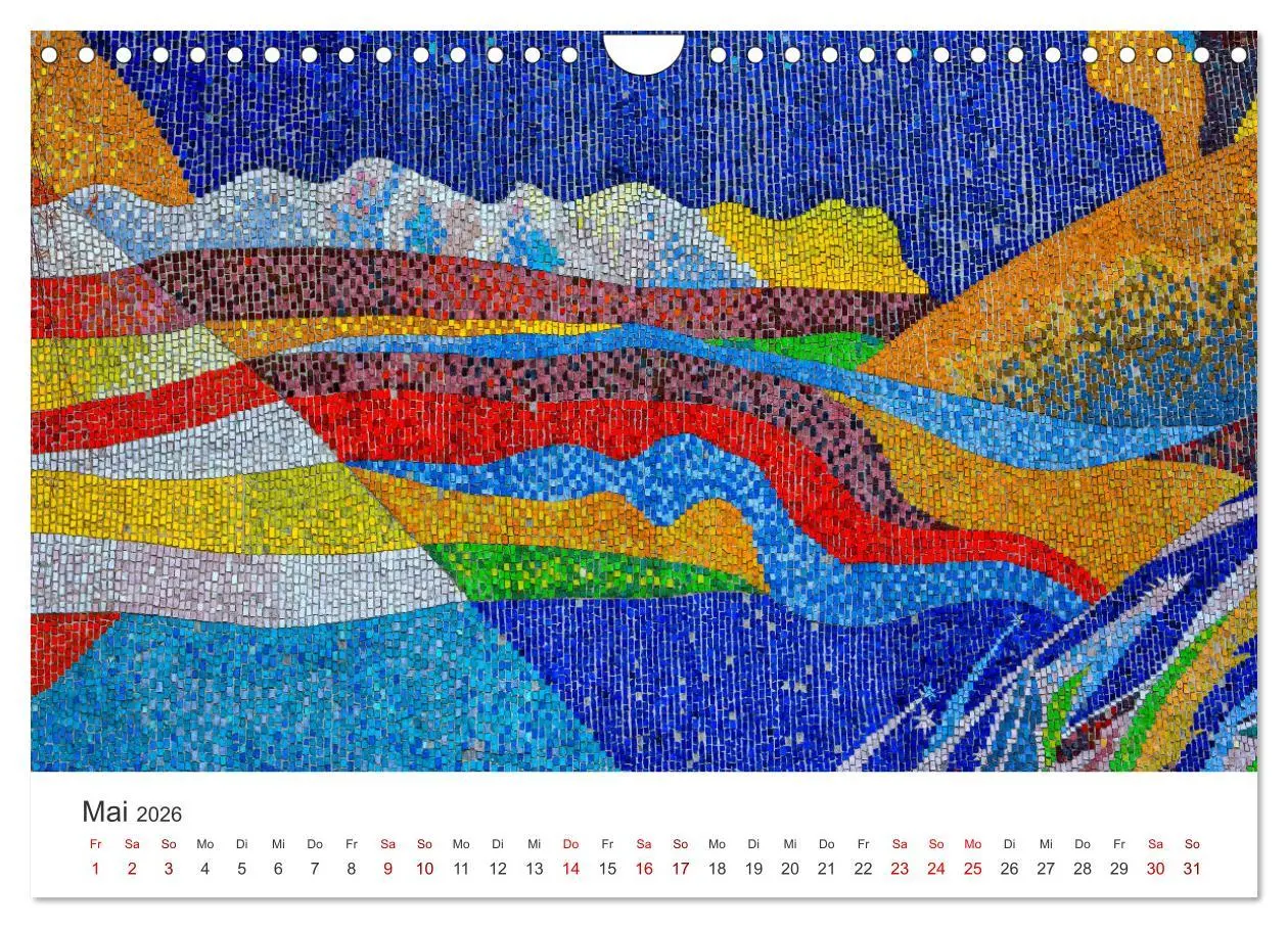 Bild: 9783457562017 | Kunstvolle Mosaike (Wandkalender 2026 DIN A4 quer), CALVENDO...