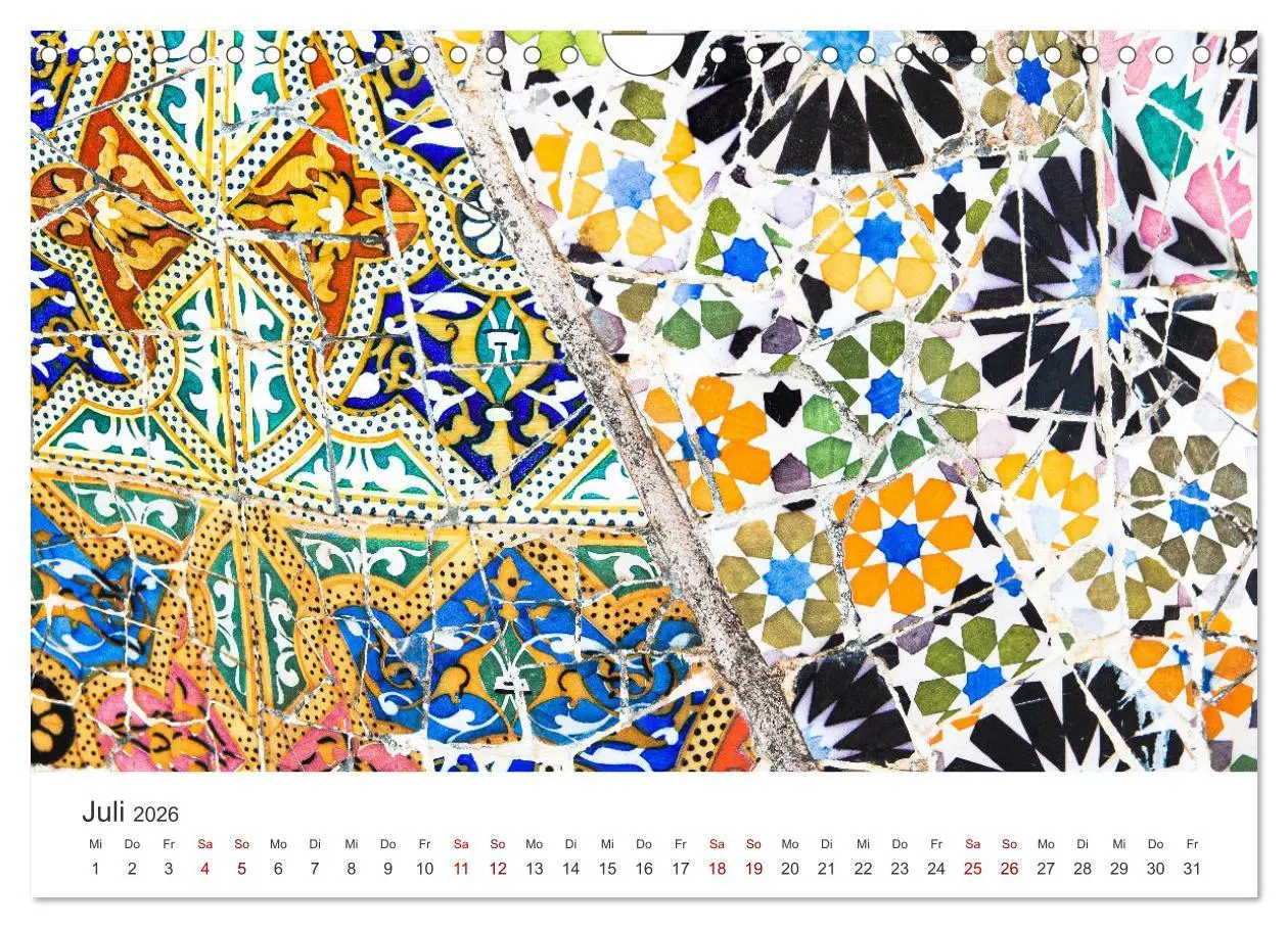 Bild: 9783457562017 | Kunstvolle Mosaike (Wandkalender 2026 DIN A4 quer), CALVENDO...