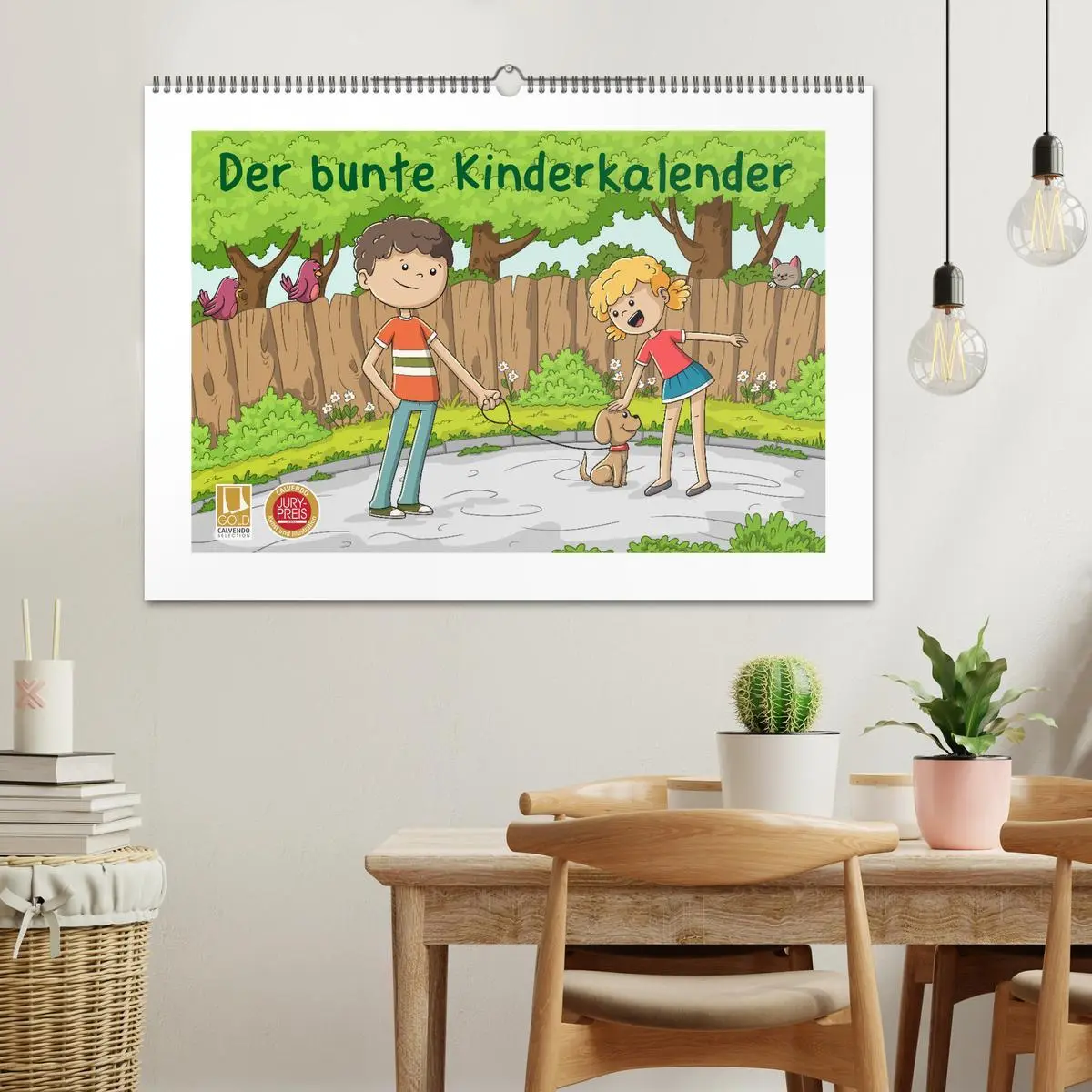 Bild: 9783457702017 | Der bunte Kinderkalender (Wandkalender 2026 DIN A2 quer), CALVENDO...