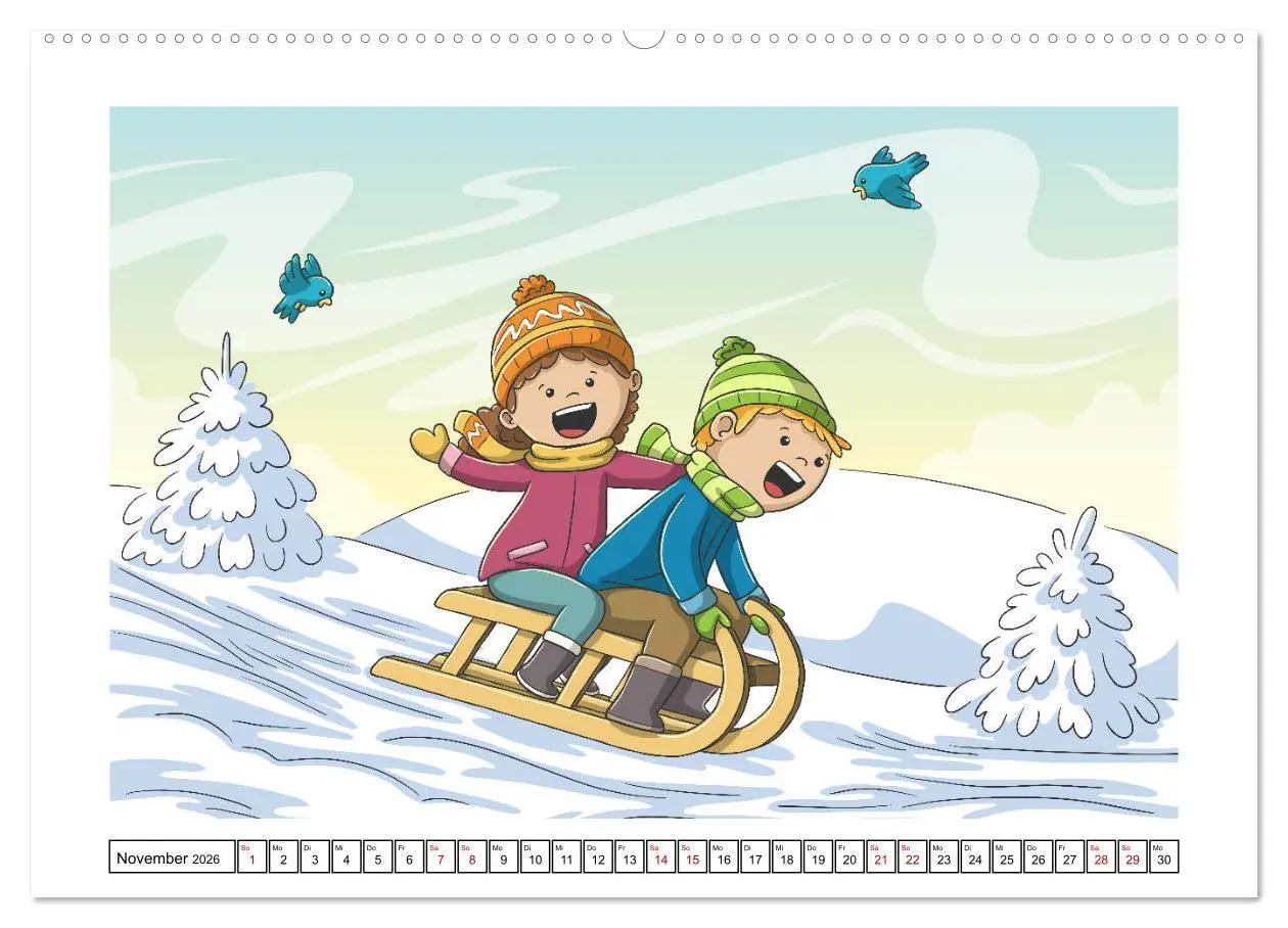 Bild: 9783457702017 | Der bunte Kinderkalender (Wandkalender 2026 DIN A2 quer), CALVENDO...