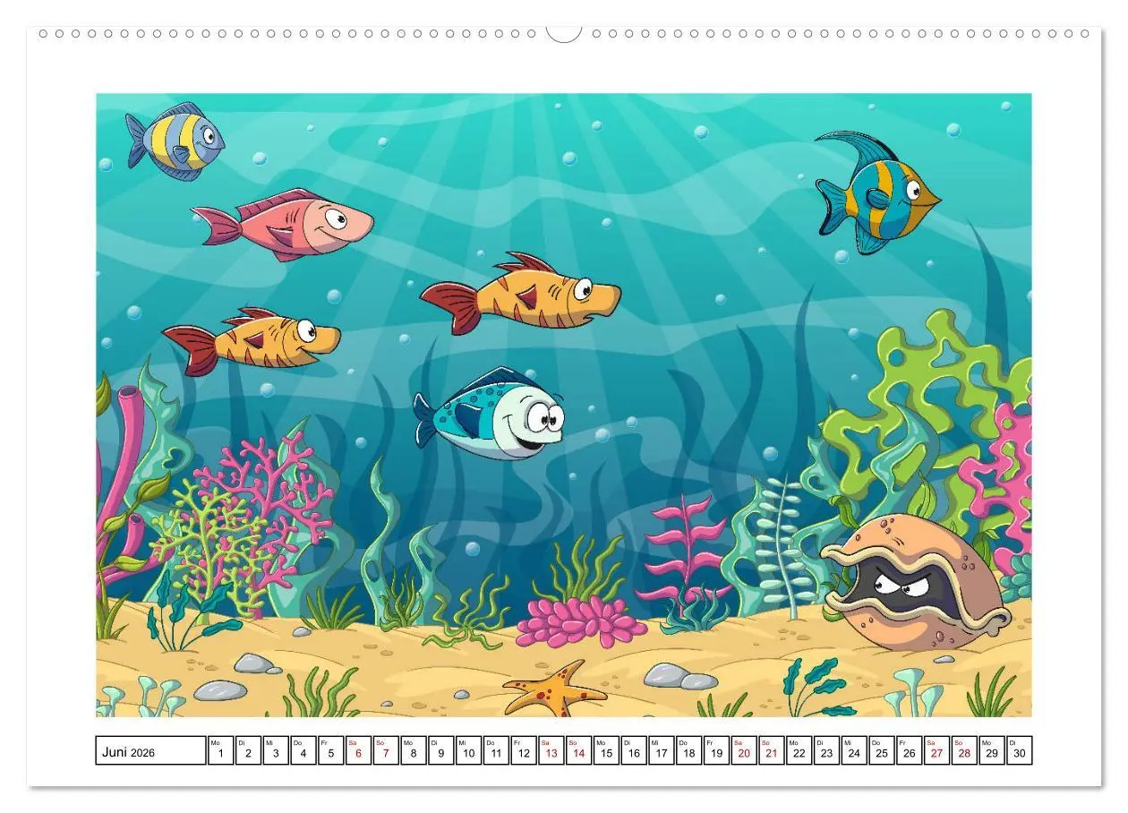 Bild: 9783457702017 | Der bunte Kinderkalender (Wandkalender 2026 DIN A2 quer), CALVENDO...