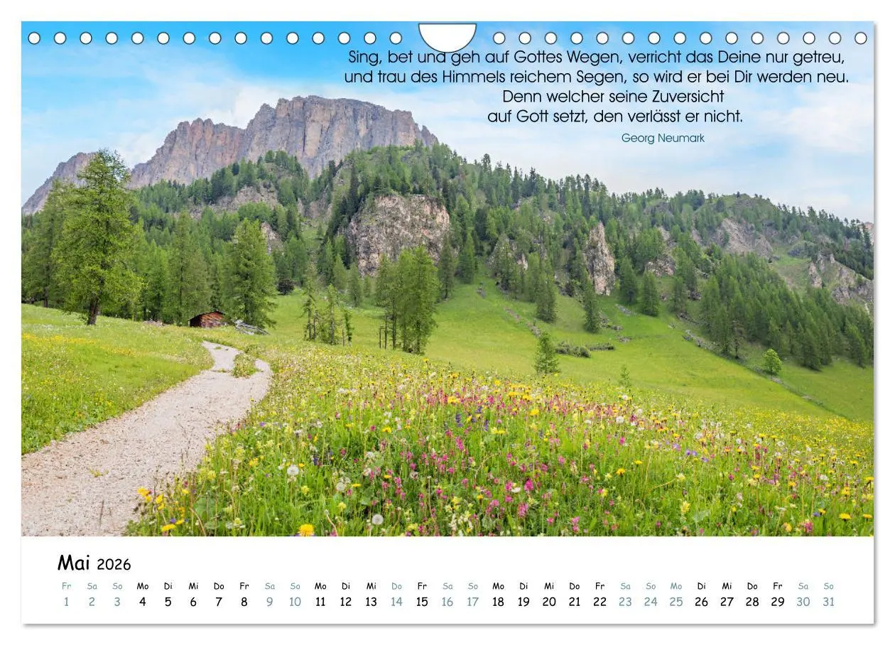 Bild: 9783457942017 | Christliche Bildpoesie 2026 (Wandkalender 2026 DIN A4 quer),...