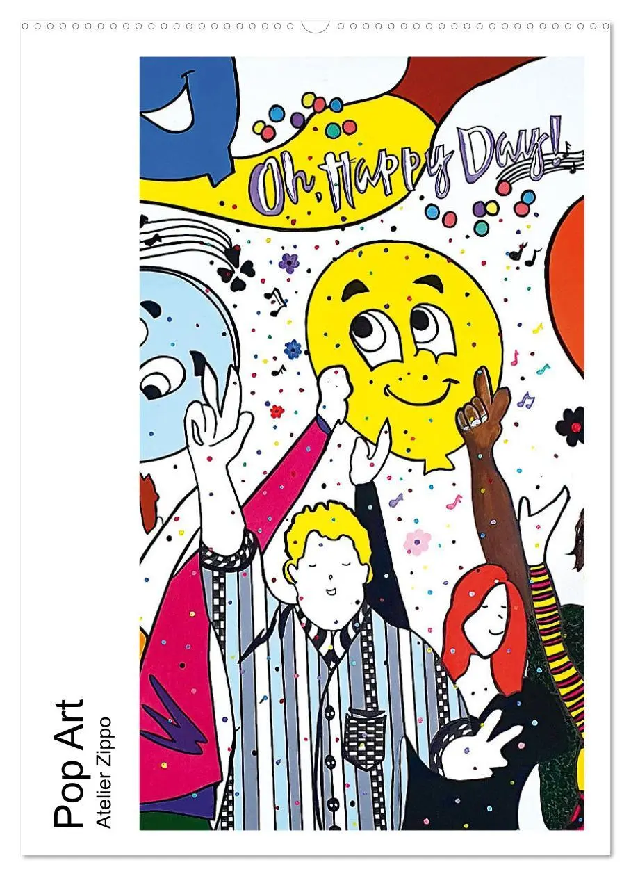 Cover: 9783516342017 | Pop Art - Atelier Zippo (Wandkalender 2026 DIN A2 hoch), CALVENDO...