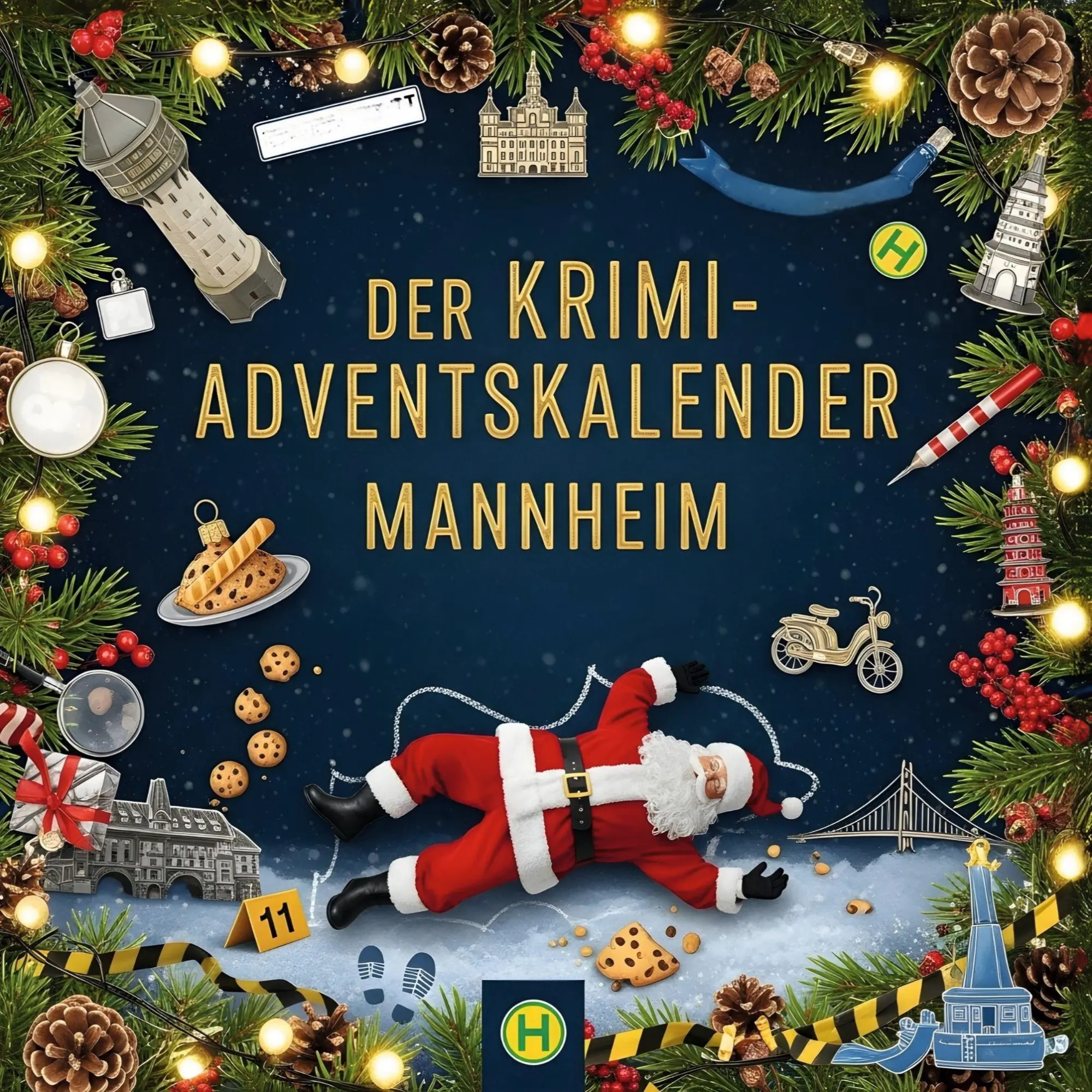 Cover: 9783695302017 | Der Krimi-Adventskalender Mannheim | Mordsverdächtig in 24 Akten