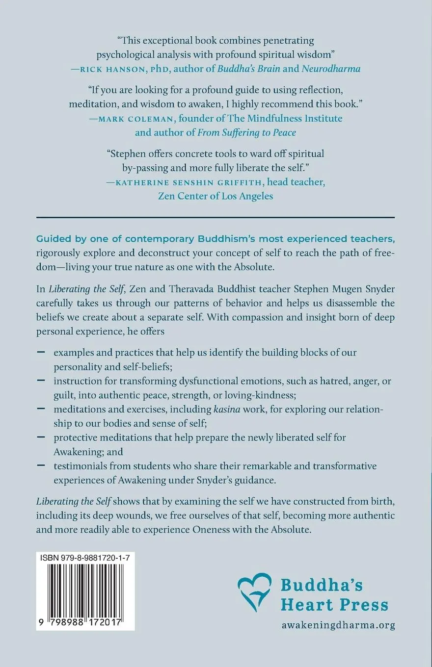 Rückseite: 9798988172017 | Liberating the Self | Buddhist Practices for an Authentic Life | Buch