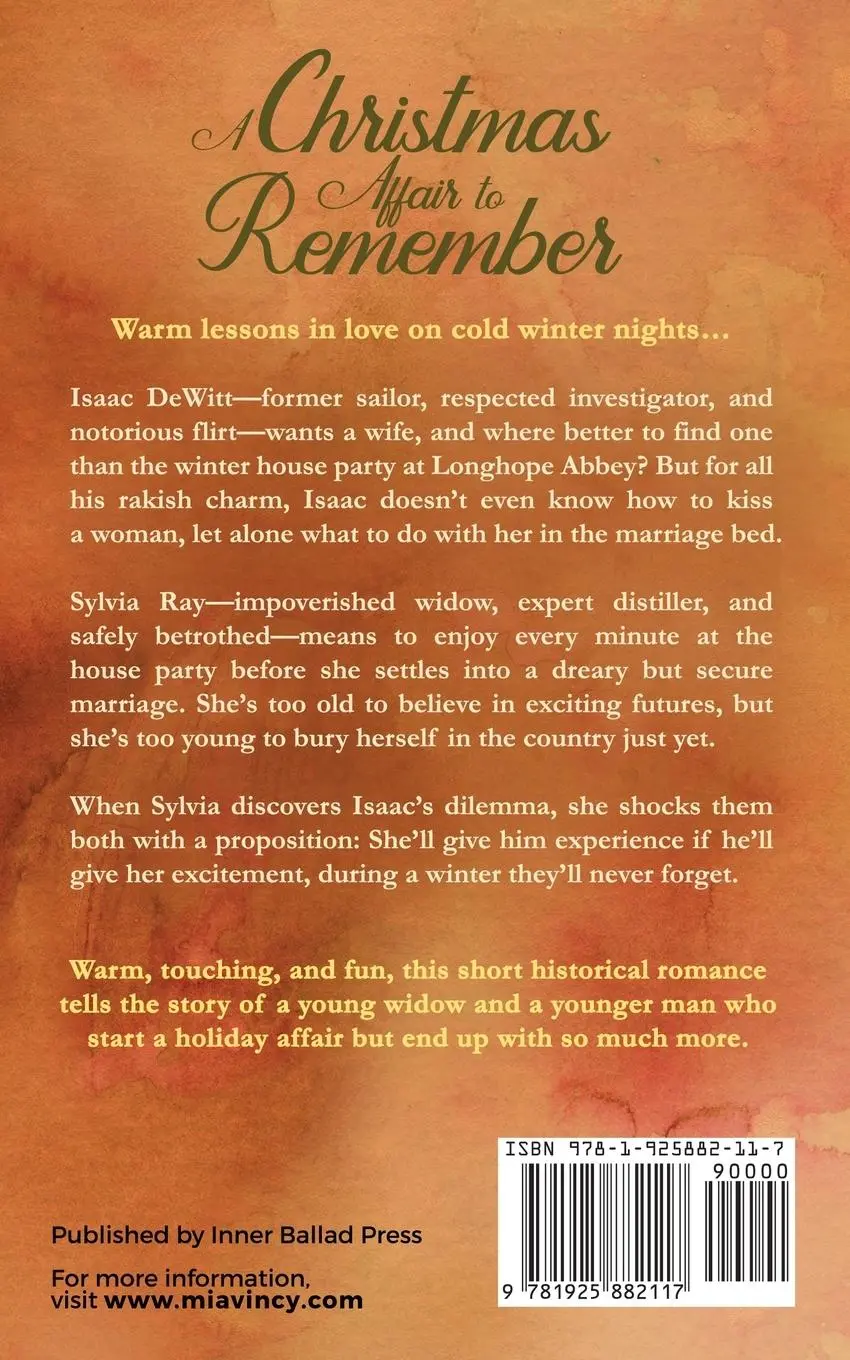 Rückseite: 9781925882117 | A Christmas Affair to Remember | Mia Vincy | Taschenbuch | Englisch
