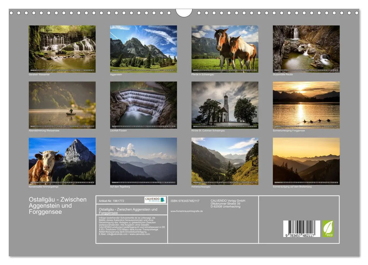 Bild: 9783457482117 | Ostallgäu - Zwischen Aggenstein und Forggensee (Wandkalender 2026...