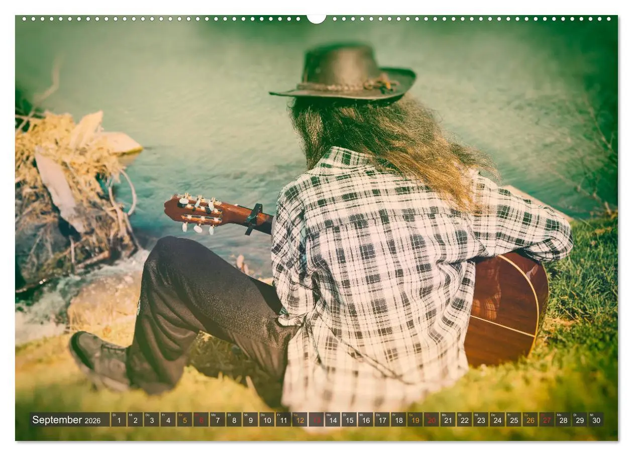 Bild: 9783457932117 | Gitarre - Freiheit Träume (Wandkalender 2026 DIN A2 quer), CALVENDO...