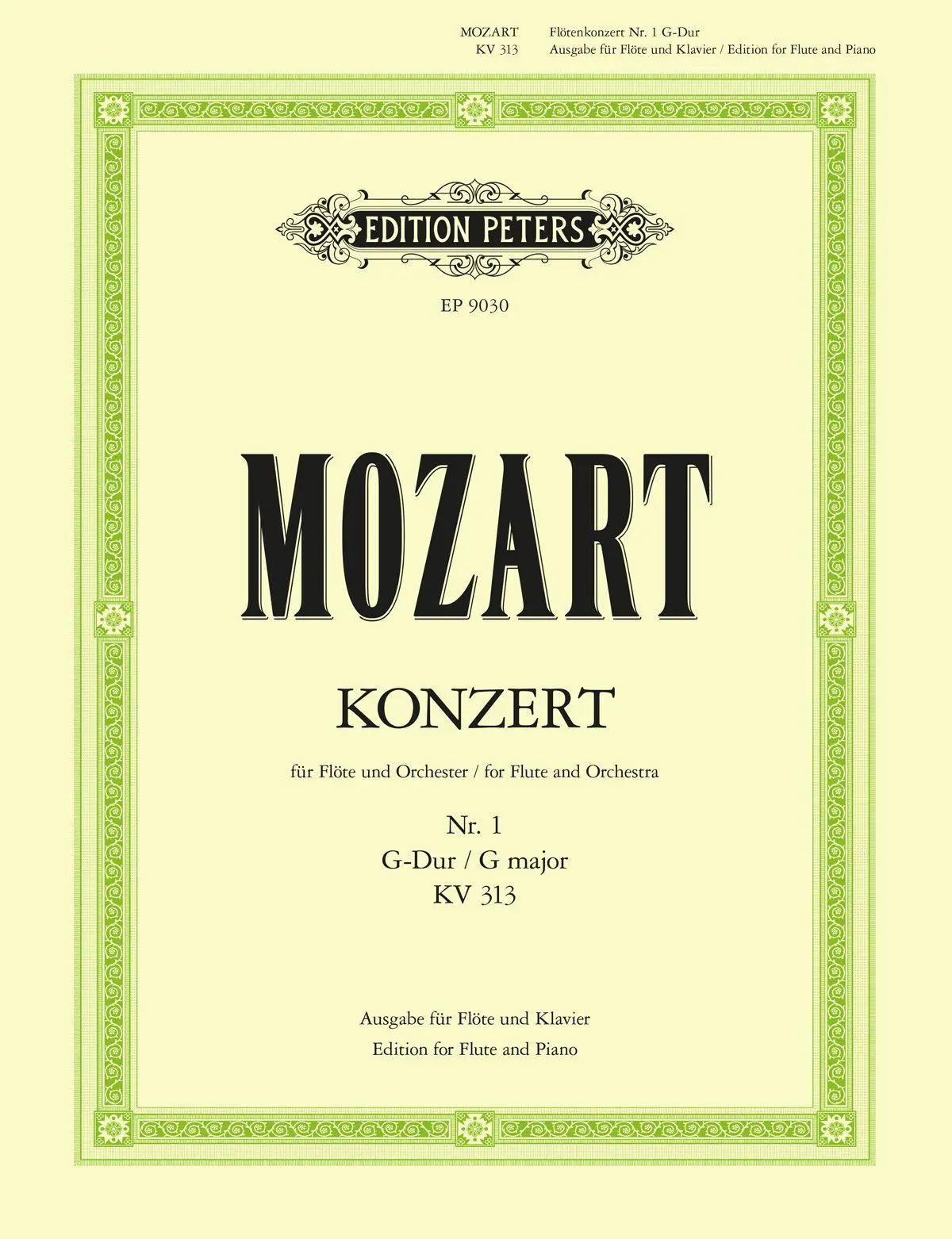 Cover: 9790014072117 | Flute Concerto No. 1 in G, with Cadenzas K.313 | Erich List | Buch
