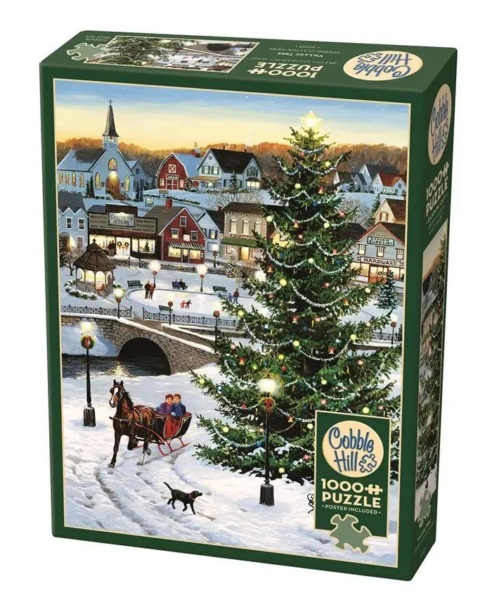 Cover: 625012402217 | COBBLE HILL PUZZLES - Weihnachten im Dorf 1000 Teile | Spiel | 3840221