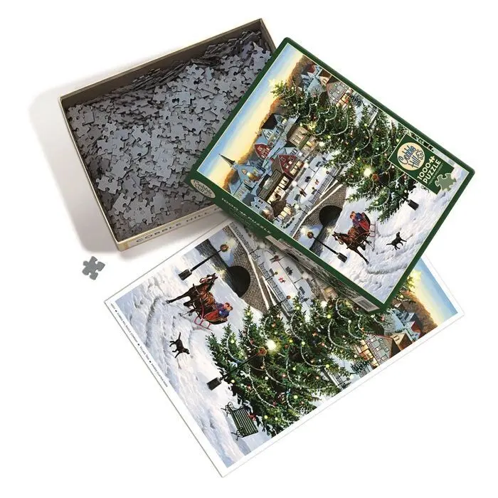 Bild: 625012402217 | COBBLE HILL PUZZLES - Weihnachten im Dorf 1000 Teile | Spiel | 3840221
