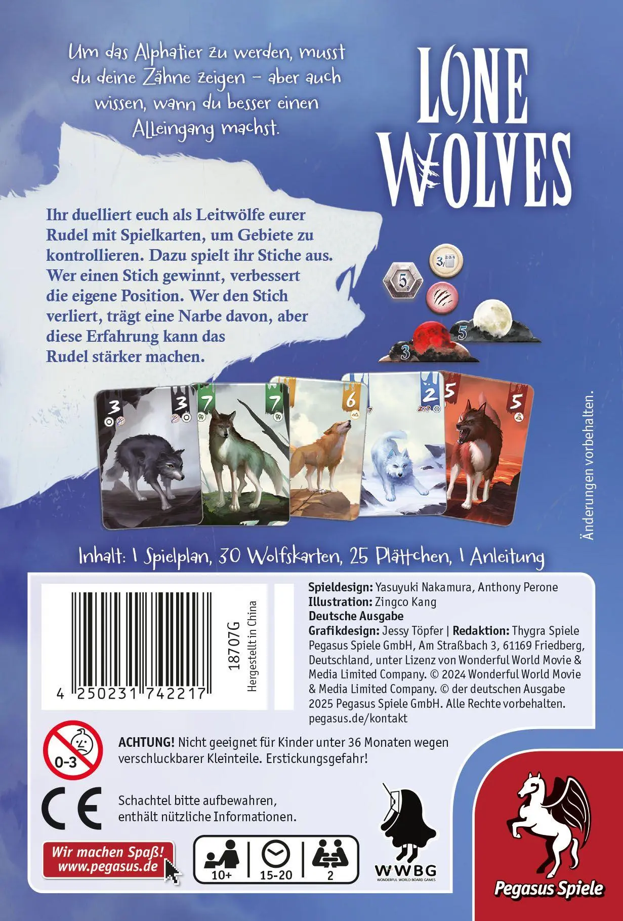 Bild: 4250231742217 | Lone Wolves | Spiel | 18707G | Deutsch | 2025 | Pegasus Spiele GmbH