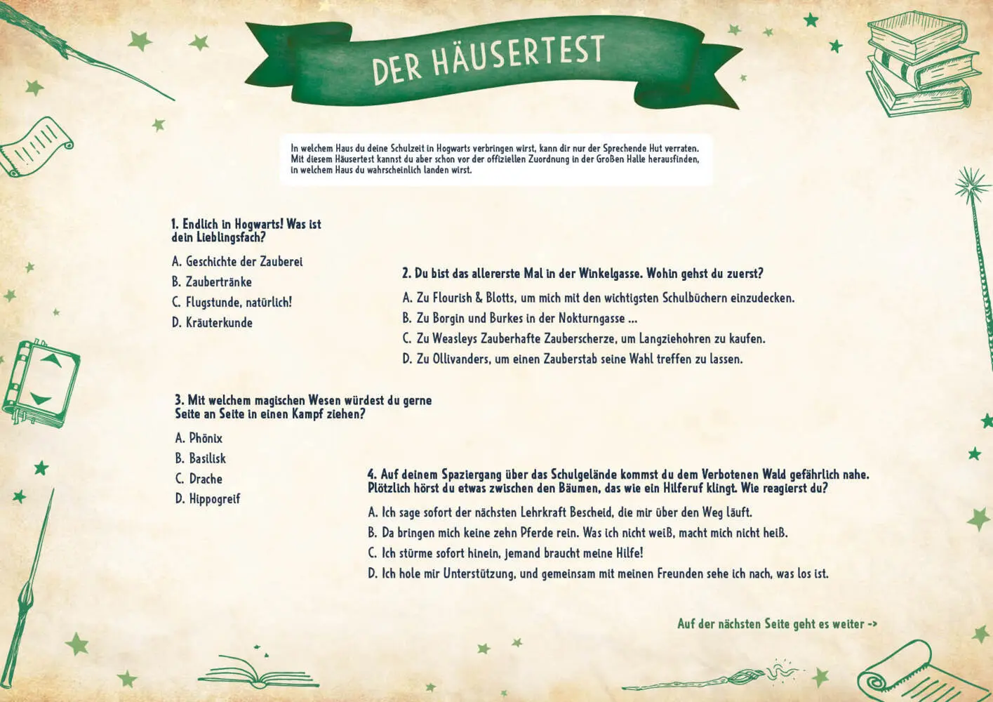 Bild: 4260478342217 | Der magische Spiel- und Rätselblock für Harry Potter-Fans | Spiel