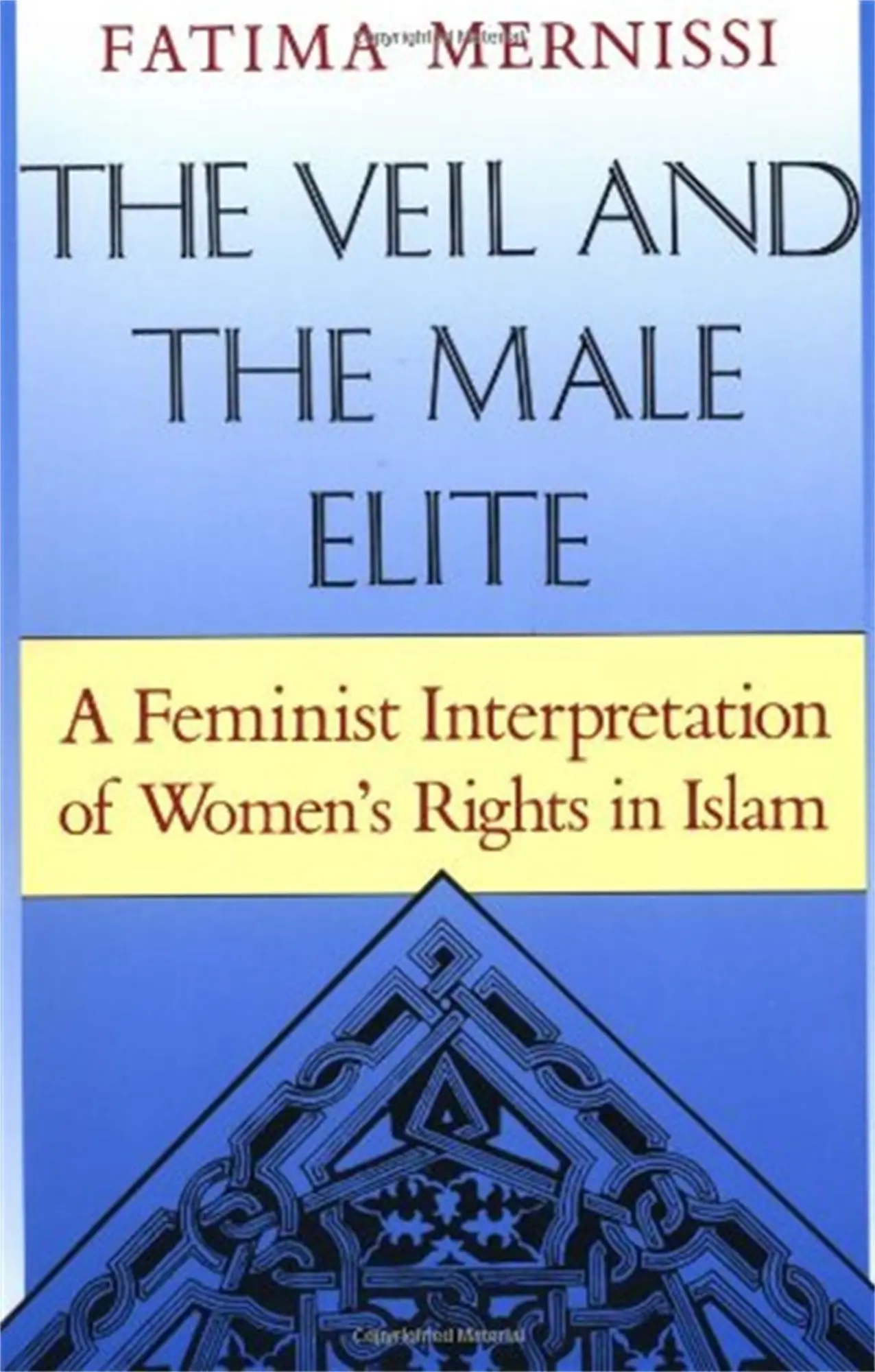 Cover: 9780201632217 | The Veil and the Male Elite | Fatima Mernissi | Taschenbuch | Englisch