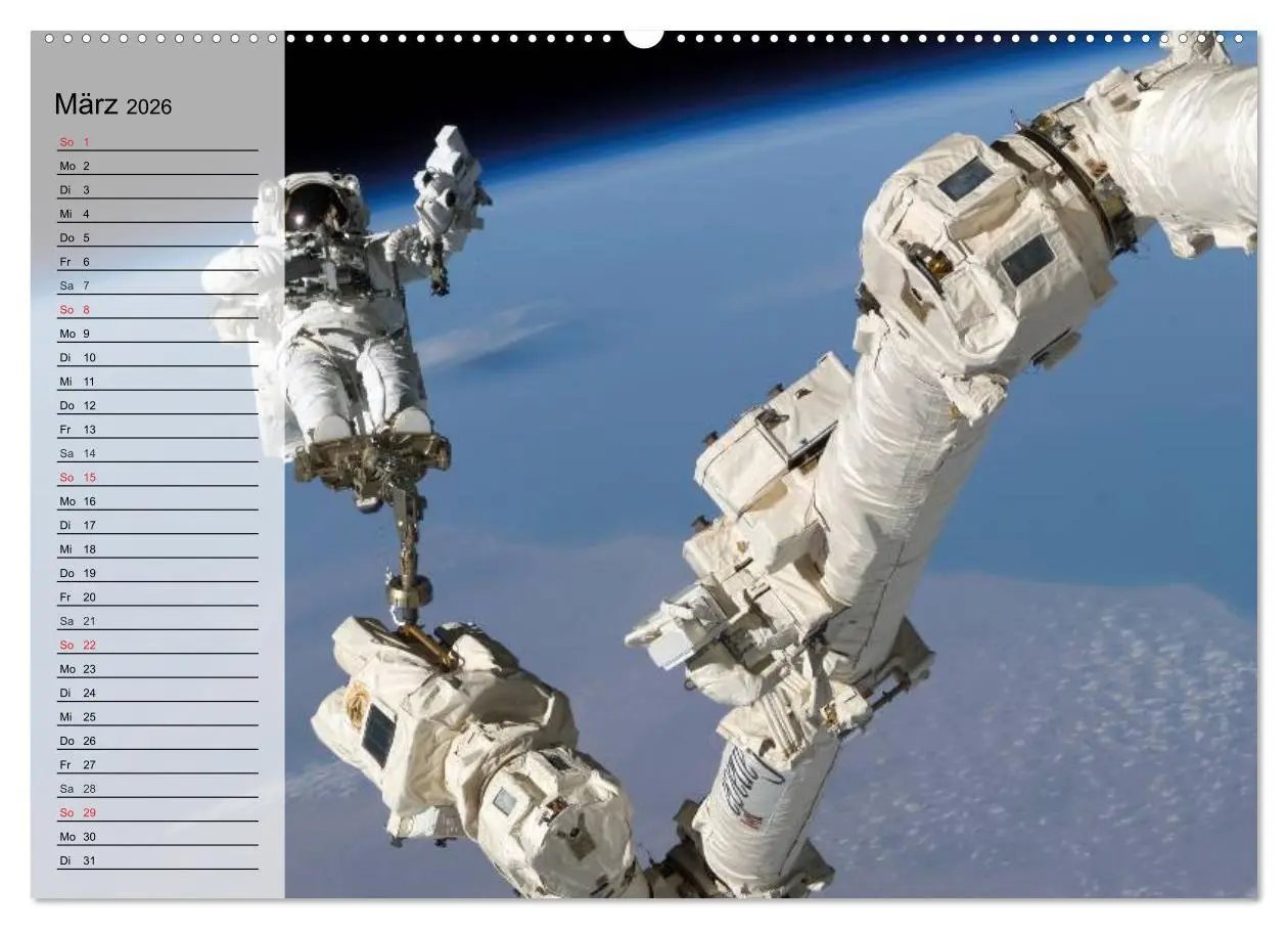 Bild: 9783516012217 | Missionen im Weltall (Wandkalender 2026 DIN A2 quer), CALVENDO...