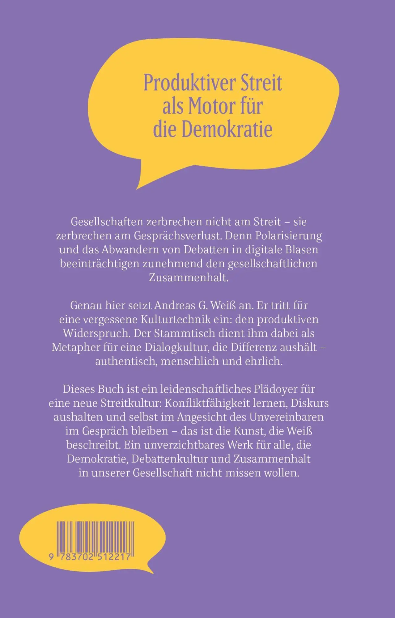 Bild: 9783702512217 | Streiten verbindet! - Was wir vom Stammtisch lernen können | Weiß