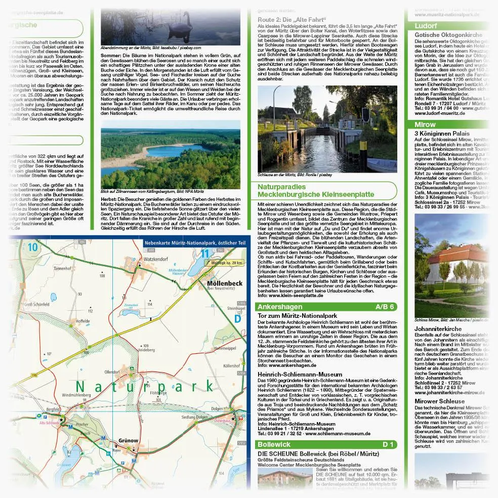 Bild: 9783747302217 | Müritz-Nationalpark, Waren - Röbel - Mirow - Neustrelitz 1 : 50 000