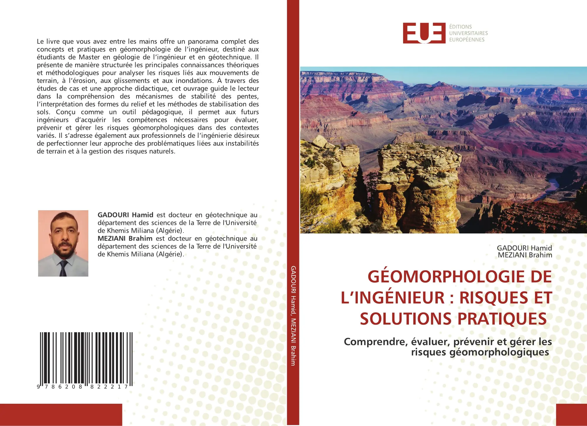 Cover: 9786208822217 | GÉOMORPHOLOGIE DE L'INGÉNIEUR : RISQUES ET SOLUTIONS PRATIQUES | Buch