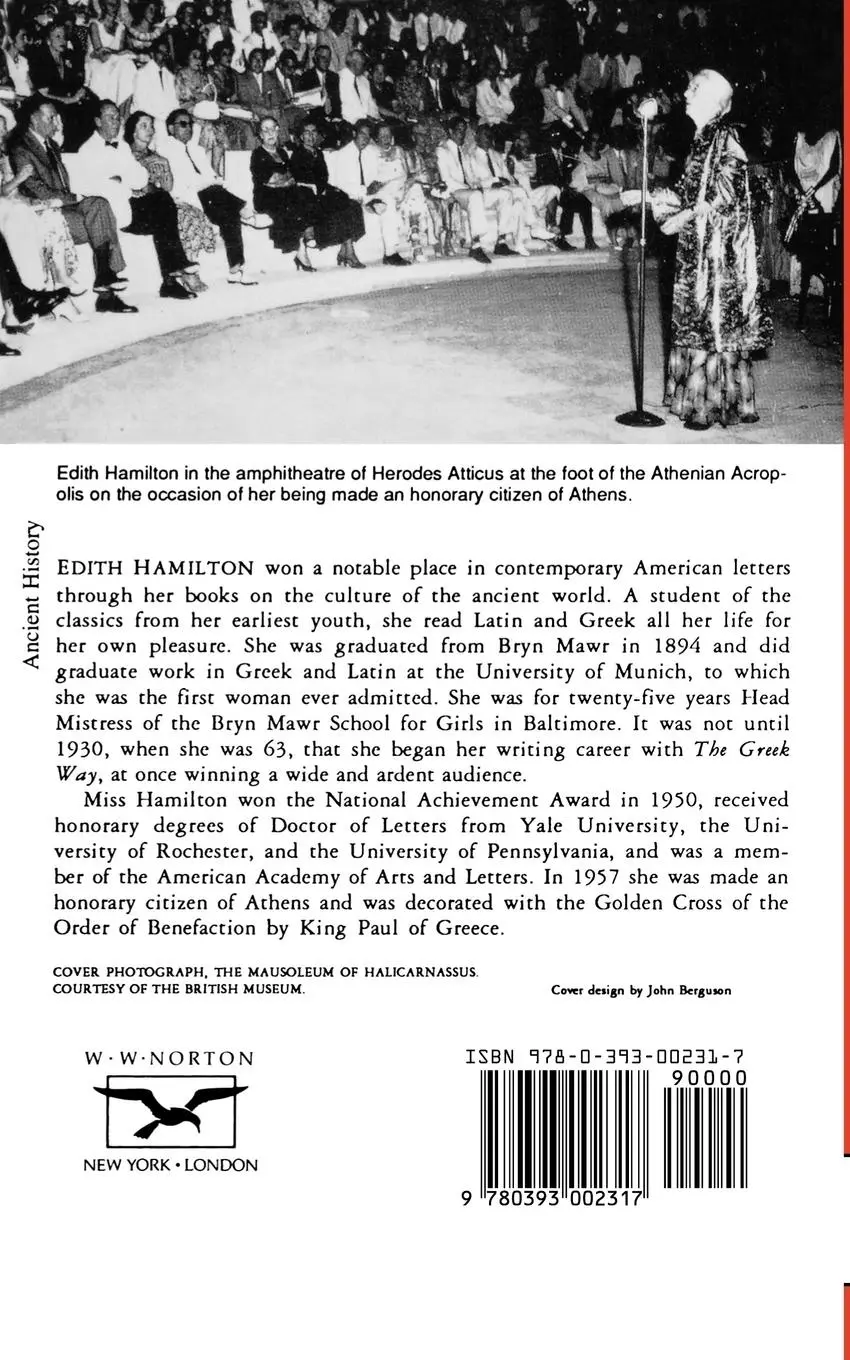 Rückseite: 9780393002317 | The Echo of Greece | Edith Hamilton | Taschenbuch | Englisch