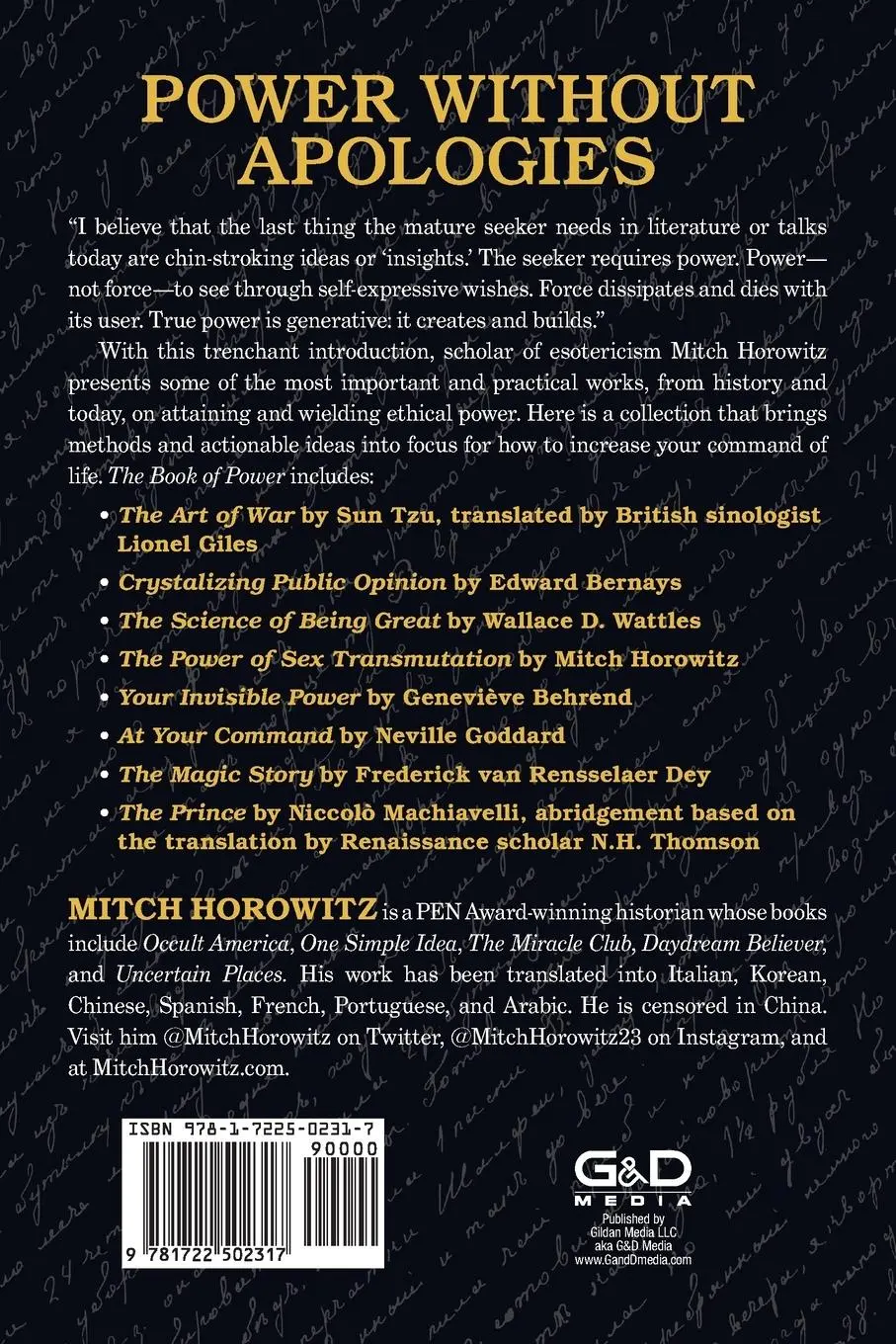 Rückseite: 9781722502317 | The Book of Power | Mitch Horowitz | Taschenbuch | Englisch | 2022